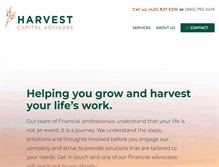Tablet Screenshot of harvestcapitaladvisors.com